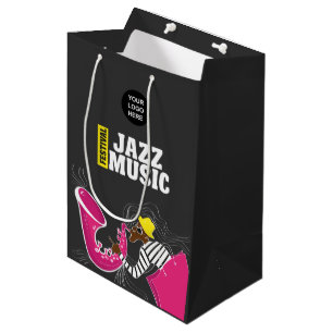 Colorful Jazz Music Festival voegt logo gepersonal Medium Cadeauzakje