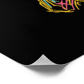 Colorful Jazz Player-poster Poster (Hoek)