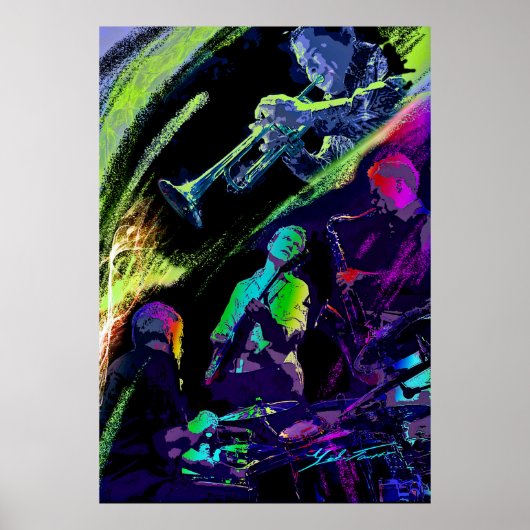 Colorful Jazz Poster (Voorkant)