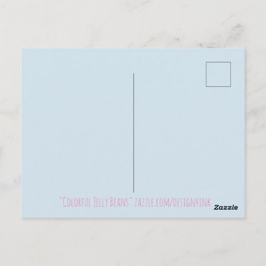 Colorful Jelly Beans Briefkaart (Achterkant)