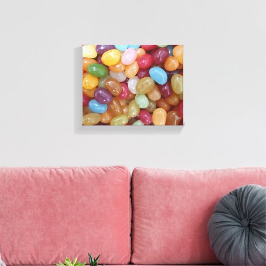 Colorful Jelly Beans Canvas Afdruk (Insitu (Woonkamer))