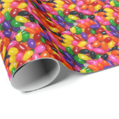 Colorful Jelly Beans Gift Wrapping Paper Cadeaupapier (Rol Hoek)