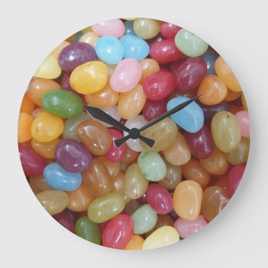 Colorful Jelly Beans Grote Klok (Voorkant)