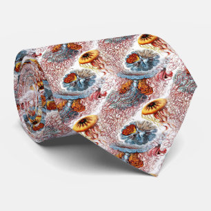Colorful Jelly Fish Mannen Stropdas