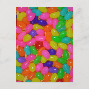 Colorful jellybean snoep briefkaart