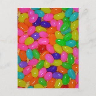 Colorful jellybean snoep briefkaart