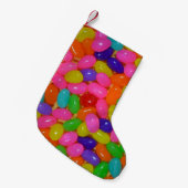 Colorful jellybean snoep kleine kerstsok (Voorkant (Hangend))