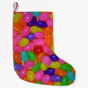 Colorful jellybean snoep kleine kerstsok