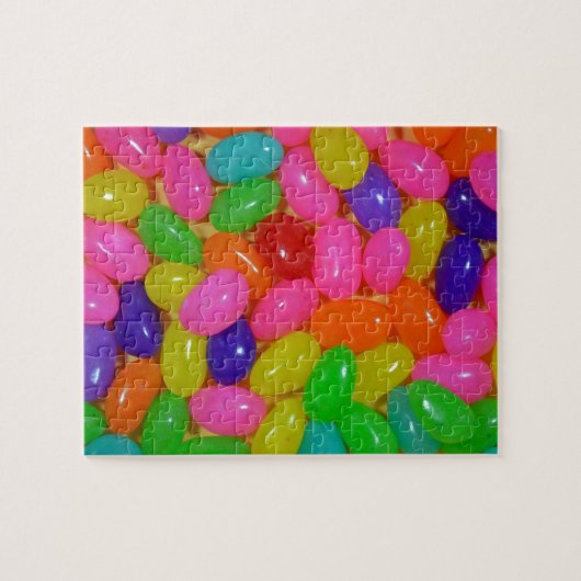 Colorful jellybean snoep legpuzzel (Horizontaal)