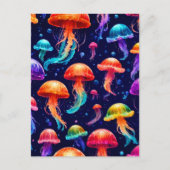 Colorful Jellyfish Briefkaart (Voorkant)