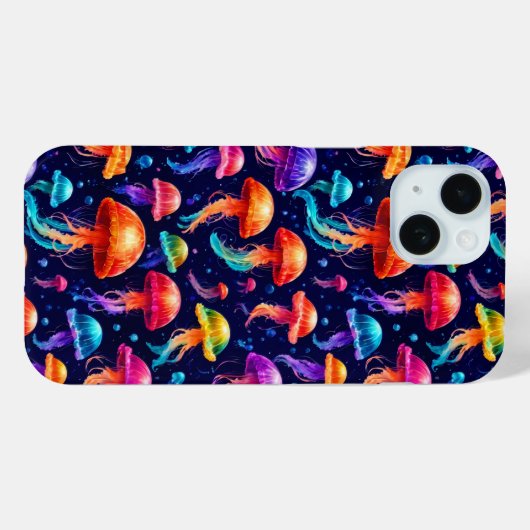 Colorful Jellyfish Case-Mate iPhone Case (Achterkant (horizontaal))