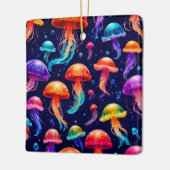 Colorful Jellyfish Keramisch Ornament (Links)