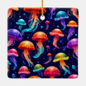 Colorful Jellyfish Keramisch Ornament (Achterkant)