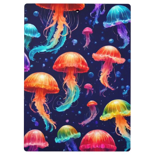 Colorful Jellyfish Klembord (Achterkant)