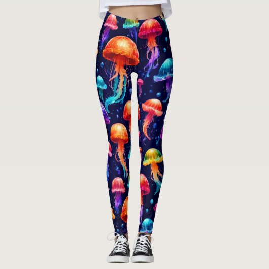 Colorful Jellyfish Leggings (Voorkant)