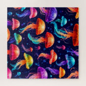 Colorful Jellyfish Legpuzzel (Horizontaal)