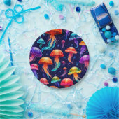 Colorful Jellyfish Papieren Bordje (Feest)
