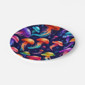 Colorful Jellyfish Papieren Bordje (Gekanteld)