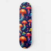 Colorful Jellyfish Persoonlijk Skateboard (Voorkant)
