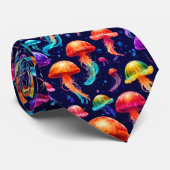 Colorful Jellyfish Stropdas (Opgerold)