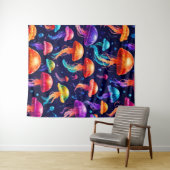 Colorful Jellyfish Wandkleed (In Situ (horizontaal))