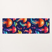 Colorful Jellyfish Yogamat (Achterkant (horizontaal))