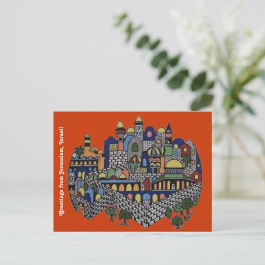 Colorful Jerusalem Briefkaart (Staand voorkant)