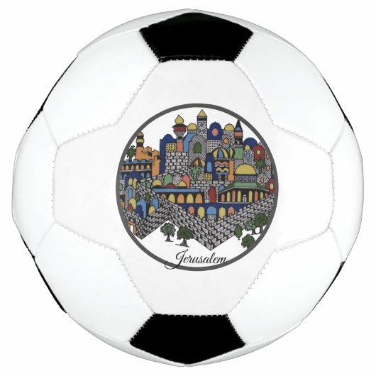Colorful Jerusalem-keramiek Voetbal (Voorkant)