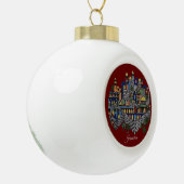Colorful Jerusalem Keramische Bal Ornament (Links)