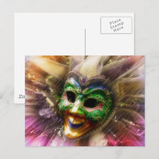 Colorful Jester Briefkaart (Voorkant / Achterkant)