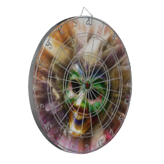 Colorful Jester Dartbord (Voorkant Links)
