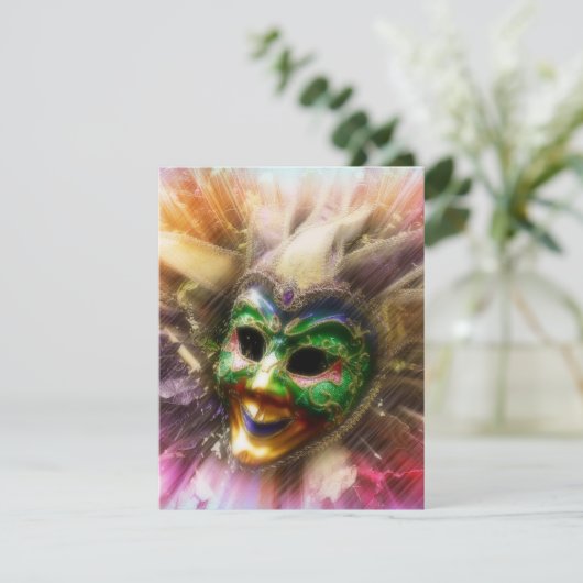 Colorful Jester Kaart (Staand voorkant)