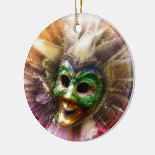 Colorful Jester Keramisch Ornament (Links)