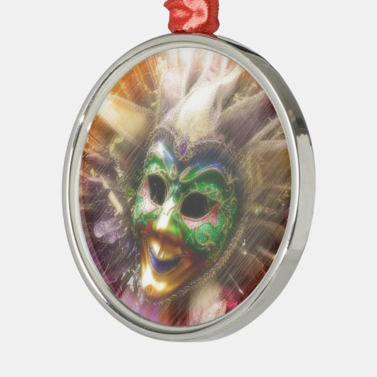Colorful Jester Metalen Ornament (Links)