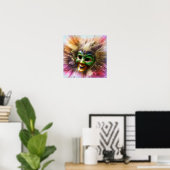 Colorful Jester Poster (Thuiskantoor)