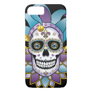 Colorful Jester Skull iPhone 8/7 Hoesje