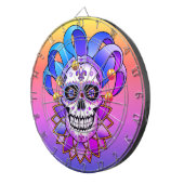 Colorful Jester Skull Dartbord (Voorkant Rechts)