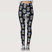 Colorful Jester Skull Leggings (Voorkant)
