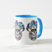 Colorful Jester Skull Mok (Voorkant rechts)