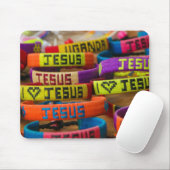 Colorful Jesus Wristbands Mousepad Muismat (Met muis)