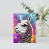 Colorful Jeweled Llama-Briefkaart Briefkaart (Staand voorkant)