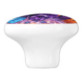 Colorful Jewels Amethyst Crystals Ceramic Knob Keramische Knop (Zijkant)