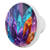 Colorful Jewels Amethyst Crystals Ceramic Knob Keramische Knop (Rechts)