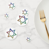 Colorful Jewish Stars Design Table Confetti (Groep)