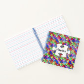 Colorful Jigsaw Puzzle Pattern Personalised Notitieboek (Binnen)