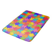 Colorful Jigzaag Puzzle Badmat (Gekanteld)