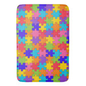 Colorful Jigzaag Puzzle Badmat (Voorkant Verticaal)