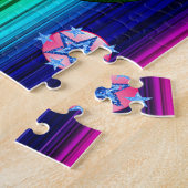 Colorful Jigzaag Puzzle Legpuzzel (Zijkant)