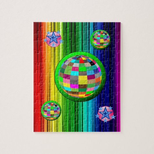 Colorful Jigzaag Puzzle Legpuzzel (Verticaal)