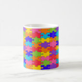 Colorful Jigzaag Puzzle Mok (Center)